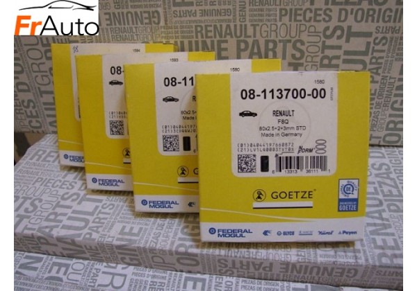 Комплект поршневих кілець Renault Trafic, 1.9dCi, d=80,00 мм, 2,5x2x3